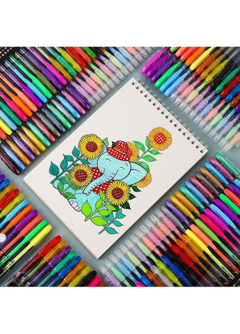 Набір гелевих перламутрових ручок HG-6107, 60 кольорів з ефектом металік No Brand (366197810)