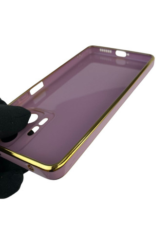 Чохол для 11T Pro глянцевий з кільцем MagSafe із золотою окантовкою на сяомі 11т про чорничний gs1 Xiaomi (366232519)