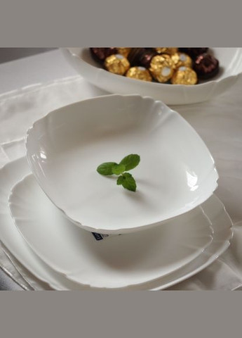 Тарелка глубокая Lotusia 22 см квадратная (N3622) Luminarc (280942464)