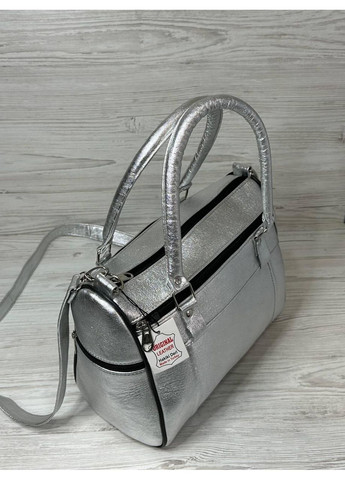 Сумка жіноча серебро натуральна шкіра 109050 No Brand (362185093)