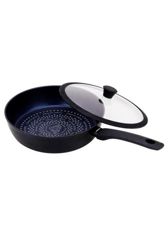 Сковорода глубокая EB-3491 с крышкой с алмазным напылением и индукционным дном 2.4 л 24 см Edenberg (297331770)