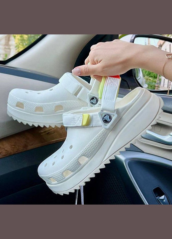 Салатовые крокс хайкер клог платформа clog Crocs