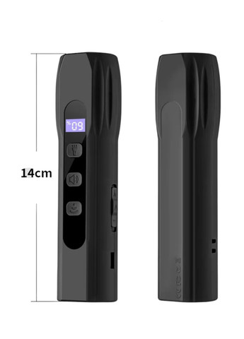 Відлякувач собак ультразвуковий потужний професійний акумуляторний з ліхтариком чорний ультразвук для собак No Brand (332796379)