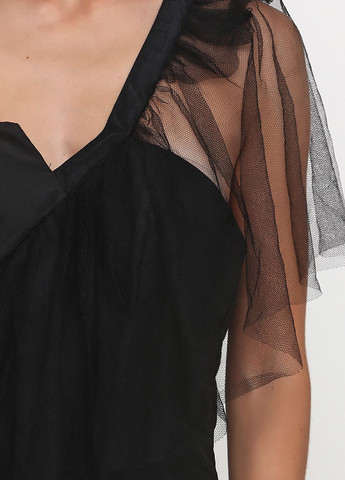 Черное повседневный платье черный Religion однотонное