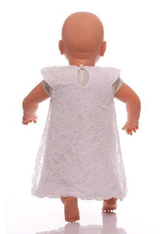 Бежевое платье летнее трикотажное рюши молочный 92 см (36331) BABYKROHA (323470207)