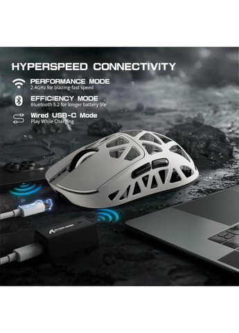 Геймерская беспроводная мышь из магния R2 Coffee, PixArt PAW3950, 8K, 42000DPI ATTACK SHARK (370202776)