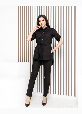 Стильний костюм з льону з подовженою сорочкою No Brand (325608658)