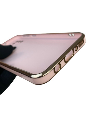 Чехол для Galaxy M21 SM-M215F с кольцом MagSafe с золотой окантовкой на самсунг м21 пудровый gs1 Samsung (366230031)