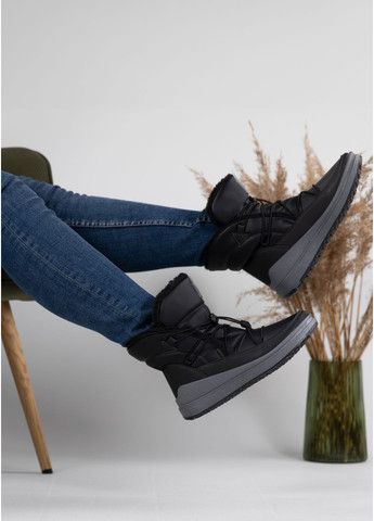 Дутики жіночі з хутром чорні (461 чорні) Bromen (362151987)