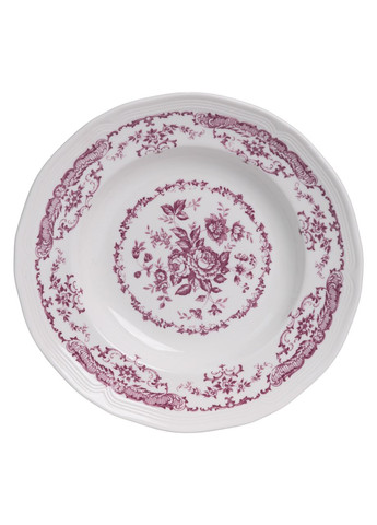 Столовый набор посуды тарелок 16 (шт) на 4 персоны Bitossi фарфоровый, обеденный столовый сервиз тарелок Розовый YY78-2A Jooki (370368365)