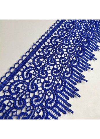 (1 метр) Кружево макраме 10 см цвет - синий электрик (36M-SF-3998-6) Plus-plus (352752309)