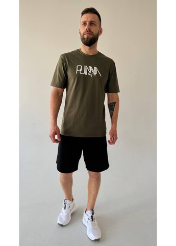 Хакі (оливкова) чоловіча футболка No Brand