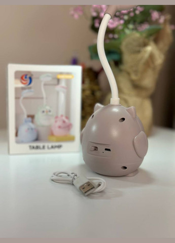 Детская настольная лампа ночник FG231109023P-1 аккумуляторный Сова серая Fun Game (327217638)