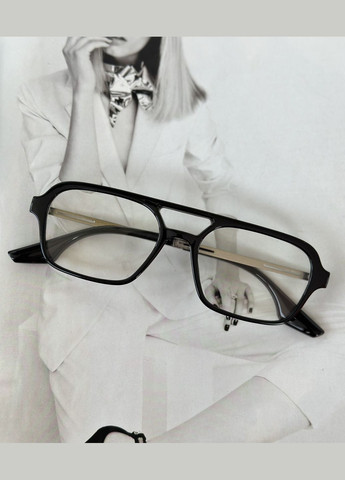 Имиджевые очки с двойной переносицей унисекс No Brand (290704844)