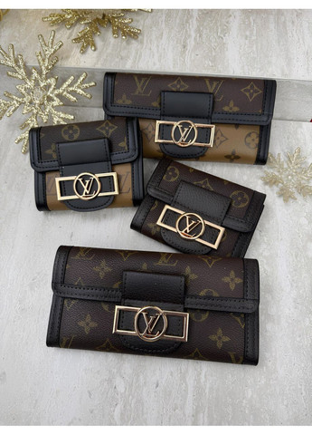 Большой кошелек-визитница Louis Vuitton Micro коричневый No Brand (366237562)