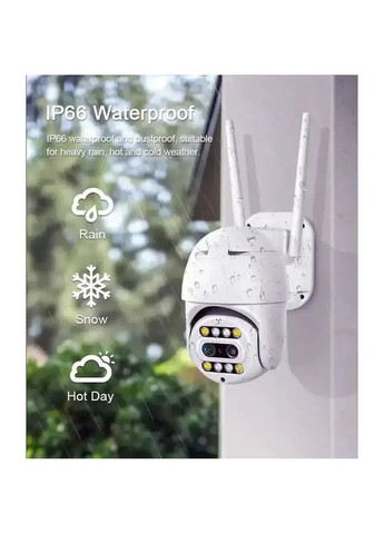 Камера для домашнего наблюдения PTZ WiFi CF26, Камеры видеонаблюдения уличные с передачей на телефон GOPRO 15964-1 (361205060)