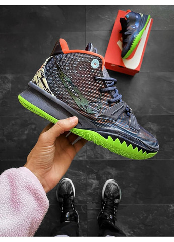 Черные демисезонные кроссовки мужские nike kyrie 7 anime найк кайри No Brand
