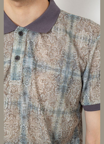 Оливкова поло чоловіче рисунок 247r318 з коротким рукавом Ager