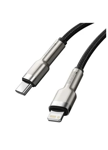 Дата кабель USB-C to Lightning 0.25m 20W Cafule Series Meta black (CATLJK-01) Baseus USB-C to Lightning 0.25m 20W Cafule Series Meta b (401637935)
