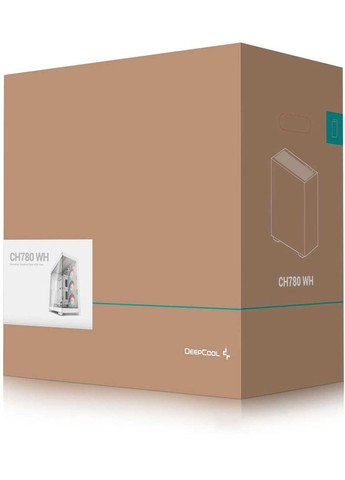 Корпус CH780 White (R-CH780-WHADE41-G-1) без БП DeepCool (342331236)