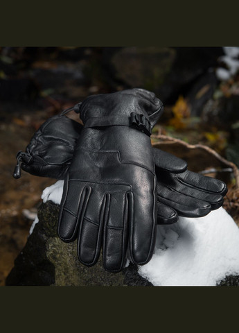 Перчатки зимние кожаные Black (S) M-TAC (303629042)