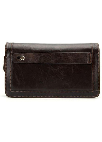 Сумка клатч на кисть чоловіча з натуральної шкіри маленька Коричневий 36773 Vintage (354229875)