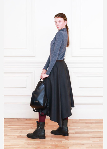 Серая кэжуал асимметричная серая юбка амора Dolcedonna