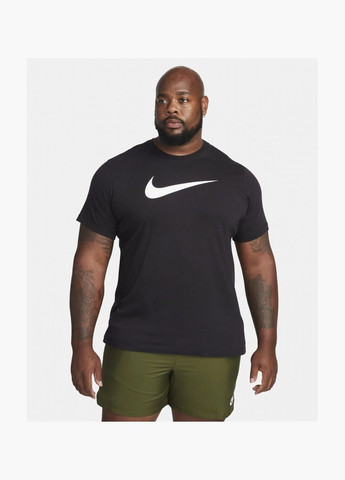 Черная футболка мужская m nsw tee icon swoosh dc5094-010 Nike