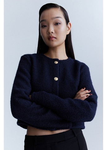 Бесцветный женский жакет укороченный H&M - демисезонный