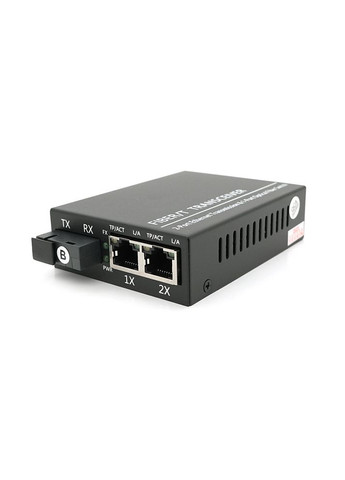 2х портовый медиаконвертор 0110S-SCX-S2-B, 2*100М RJ45 + 1*SC порт (1310/1550nm, 20km) ONV (315435850)