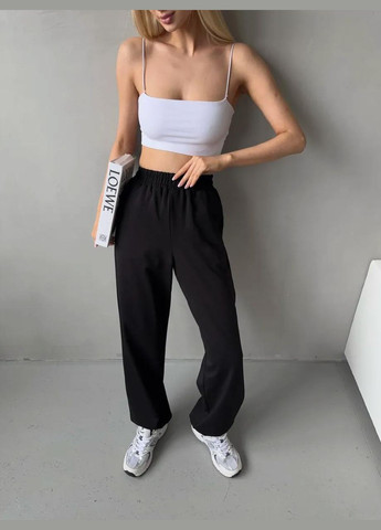 Жіночі спортивні штани чорні No Brand (346085237)