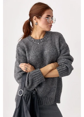 В'язаний жіночий джемпер oversize цвет, ONE SIZE (є розміри) No Brand (386406406)