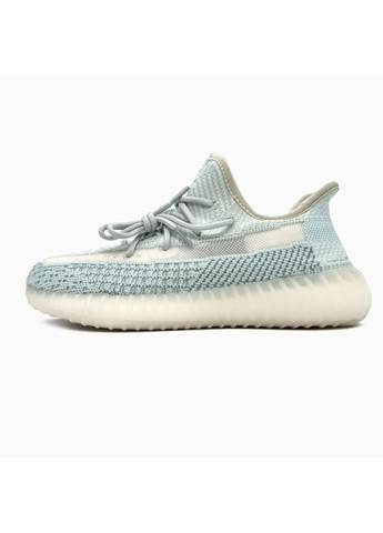 Кросівки жіночі і чоловічі Adidas Yeezy 350 V2, Cloud White | Адідас Ізі 350 білі No Brand білі демісезони (370709438)