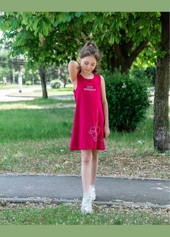 Малиновое платье для девочки hc (h001-6205-036-33) No Brand (290112591)
