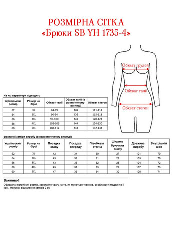 Брюки SB YH 1735-4 Alenka Plus (354699488)