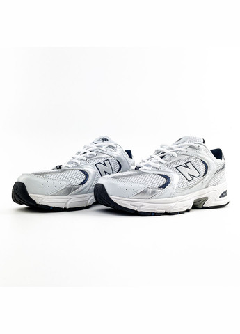 Кросівки жіночі і чоловічі New Balance 530 white gray | Нью Беланс 530 білі сірі No Brand білі всесезони (314794776)
