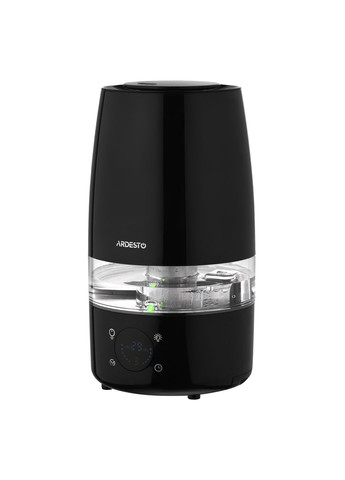 Зволожувач повітря ультразвуковий, 30м2, 4л, 280мл/г, електр. кер-ння, пульт ДК, верх. залив води, дисплей, чорний Ardesto (316680616)