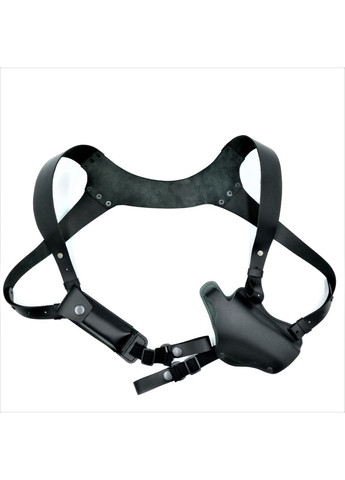 Кобура скрытого ношения кожаная черная для пистолета с карманом под магазин оперативная универсальная для мужчин и женщин ProDobro (364668160)