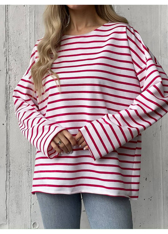 Базовий лонгслів оверсайз із турецької двонитки — ЗАМІР В ОПИСІ DK/DL Мода без кордонів (369899528)