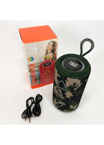 Bluetooth колонка портативная TG656 FM-радио, Громкая колонка для вечеринки. Цвет: камуфляж TG (386149678)