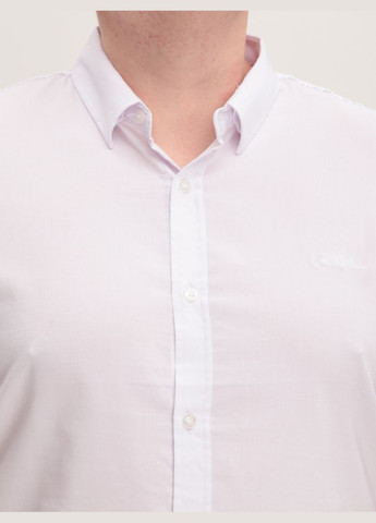 Белая повседневный рубашка однотонная Jean Piere