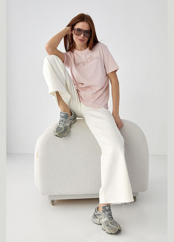 Футболка з написом Very Сhic з бісеру Lurex - (332199998)