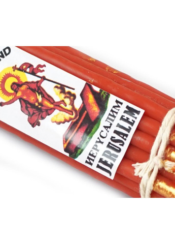 Иерусалимские свечи восковые пучок 33 шт Красные No Brand (372659246)