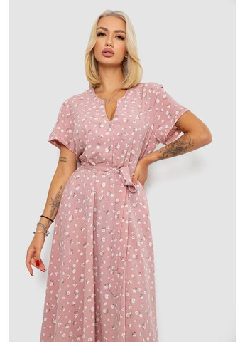 Пудровое платье софт с принтом Ager