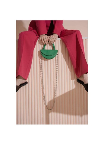 Женская кожаная мини сумка через плечо Сhris micro зеленая The Wings (302008453)