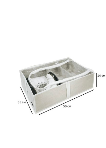 Органайзер для хранения вещей и обуви на 4 отделения KHV-3-White (Белый) Organize (277696174)