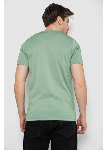 Оливкова футболка чоловіча в рубчик,, 244r2526-1 Ager