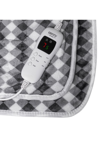 Електроковдра CR 7442 з таймером односпальна/ 120 Вт/ 160x180/ 9 рівнів нагріву/ автовимкнення Camry (370620516)