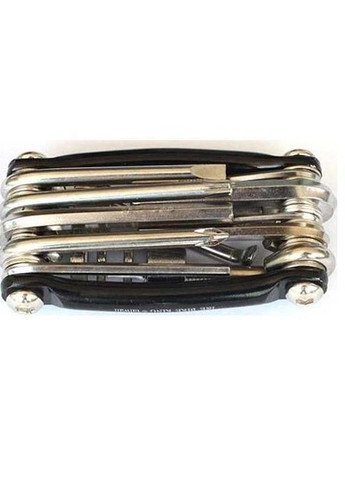 Мультитул багатофункціональний велосипедний ключ 11 предметів Чорний (ТР050542) Boer (334011989)