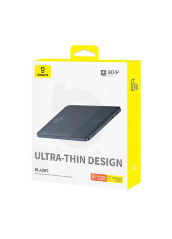 Зовнішній акумулятор Blade2 Fast-Charging Power Bank with Digital Display Intelligent Edition 12000mAh 65W Mariana Blue Baseus (368771471)